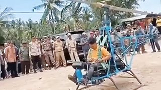 Uji coba halycopter buatan