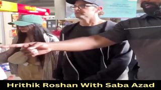 Hrithik Roshan With Saba Azad Clicked At The Airport #shorts #hrithikroshan #short #trending #viral #bollywood #shortvideo