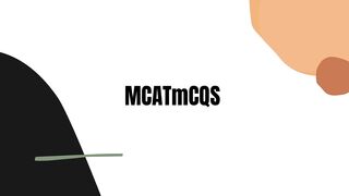 MCAT mcqs 2022