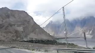 Passu Cone Mountain and Passu Galeciar Wonderful View