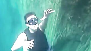 falling from underwater