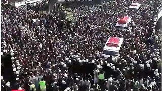 Allama Khadim Rizvi Sahib Janaza Video...