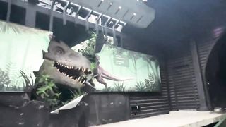 Jurassic World The Ride - Front Row On-Ride POV Universal Studios Hollywood 2022