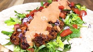Low calorie chicken wrap