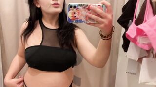 SeeThroughTransparent Lingerie and Clothes  TryOn Haul  At The Mall 2
