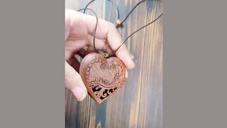 How to make a wooden pendant |wooden pendant|Woodworking |wood carving|woodworking7900 |#wood |#shorts