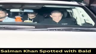 Salman Khan Spotted with Bald Look at Bastian Restaurant In Worli #shorts #salmankhan #short #trending #viral #bollywood #shortvideo