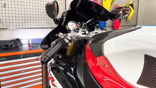 Flames BMW S1000RR 17 with Arrow Exhaust Pro Race Full System