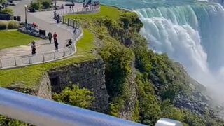 Beautifull ocean seafall of canada