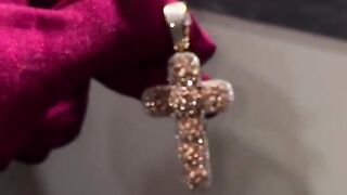 Diamond Flower Cross Pendant by Ijaz Jewelers