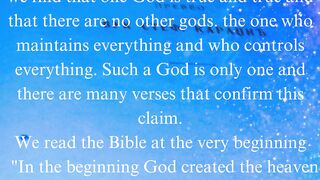 God is one
