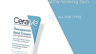 CeraVe Therapeutic Hand Cream for Dry Cracked Hands With Hyaluronic Acid