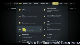 Binance Biggest Offer MC Token Mega Crypto Box Today 1 Trillion MC Coins Instanly Claim