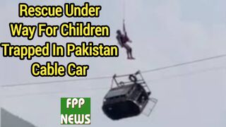 Pakistan cable car rescue under way for eight people trapped