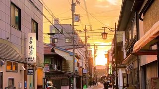 Sunset in japan