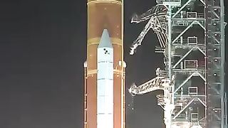 NASA's Artemis I Rocket Launch from Launch Pad 39B Perimeter