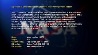 Expedition 70 Space Station Crew Undergoes Final Training Outside Moscow
