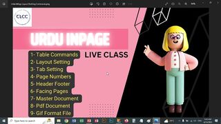 InPage Drafting - Layout  & Tabs Commands - TLCC Live Class