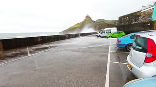 Freak August Summer Storm Hits Ilfracombe Devon