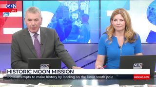 Historic moon mission.