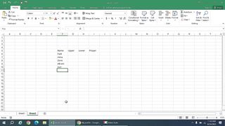 How to use different function of MS-Excel ...........Lower,Upper and Proper Function