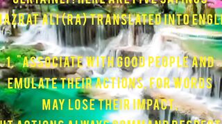 Aqwal e Zareee,  Sayings of Ali Ibn Abi Talib (علي بن أبي طالب), Prophet Muhammad's teachings,