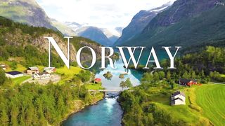 FLYING OVER NORWAY (4K UHD) - Relaxing Music Along With Beautiful Nature Videos - 4K Video HD