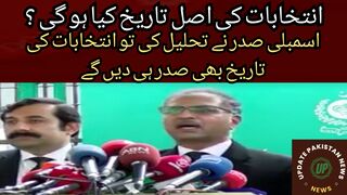What will be the actual date of elections? If the Assembly is dissolved by the President,