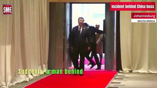 Chinese President Xi Jinping's Guards Stopped By South African Officers, Forcibly Shut Door