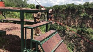 Bridge swinger fails to launch