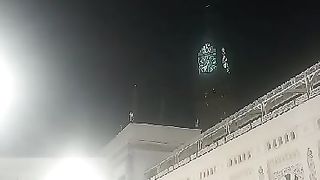 lighting strike crescent of the Clock Tower