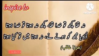 Mirza Galib shyari | کچھ نہ تھا تو خدا تھا کچھ نہ ہوتا تو خدا ہوتا |heart teaching poetry | poetry@ Galib