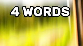 4 WORDS ALLAH LOVES   ????????????