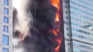 A Huge Fire Ripped Through an Office Building in China