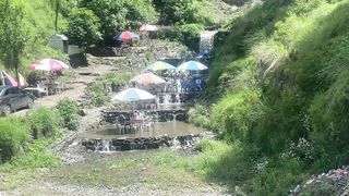 very beautiful view of waterfall near Nathya Gali Muree Road