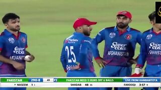 Pak Vs Afghan Last over