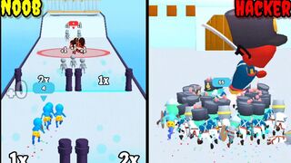 NOOB vs HACKER - Crowd Fight 3D crowd rush 3D