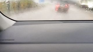 Raining  Hyderabad bypass join M9