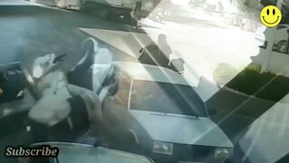 Girl scooty crashed part 1. Funny video