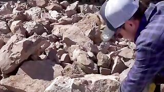Getting Coyamito agates out  of the mine