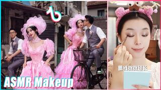 Jannatul☘️Mitsuisen✨Cute Couple ASMR Makeup Tutorial✨Tiktok satisfying makeup asmr compilation????214