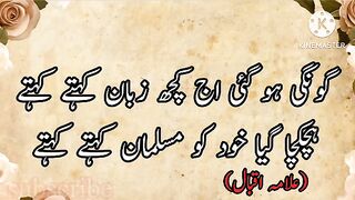 Poetry| یہ سن کر اقبال اس نے | shayeri | romantic poetry | allama iqbal poetry @allama iqbal #mirza galib