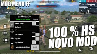 NOVO MOD MENU FREE FIRE DO ESTRANGEIRO - NEW MOD MENU FF