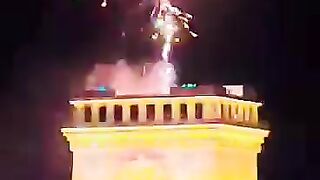 Faisal hills arch opening ceremony independence day celebration fireworks