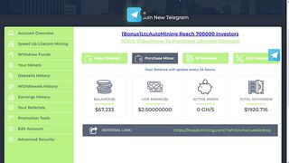 Free 1 Litecoin ???? ~ Mine & withdraw now | Free Litecoin Mining Site