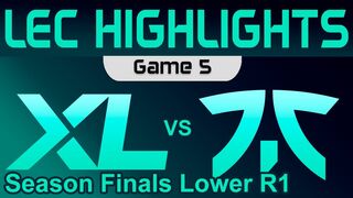 XL vs FNC Game 5 Highlights LEC Season Finals Lower R1 2023 Excel vs Fnatic
