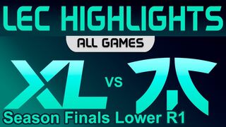 XL vs FNC ALL GAMES Highlights LEC Season Finals Lower R1 2023 Excel vs Fnatic