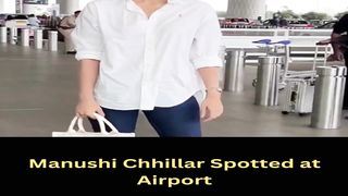 Manushi Chhillar Spotted at Airport #shorts #manushichhillar #short #trending #viral #bollywood #viralshorts