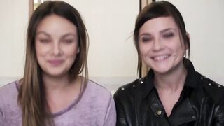 Cute girls mouthfull
