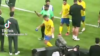 The moment ronaldo angry and lose control